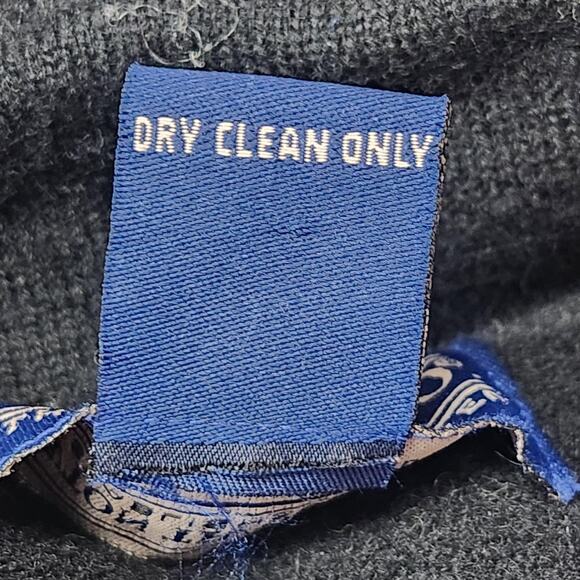 NEWTON TRADING CO Sweater Womens 1X Wool Cardigan Embroidered Leaves Floral - Picture 10 of 10